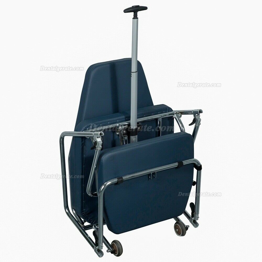Greeloy GU-P101 Tragbare Zahnarztst&uuml;hle Edelstahlrahmen Instrumententablett mit schwarzem Rucksack